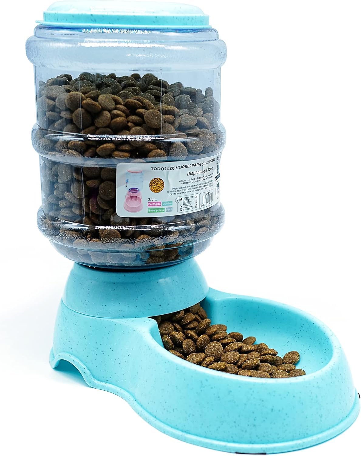 Dispensador Comida para Gatos y Perros 3.5L Dispensador de Comida para Mascotas, comedero Dispensador Comida (COMEDERO)