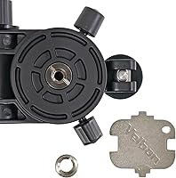 Vista 5 de Velbon 408464 - Nivelador de precisión de 2.087 in de diámetro inferior, accesorio de trípode de magnesio