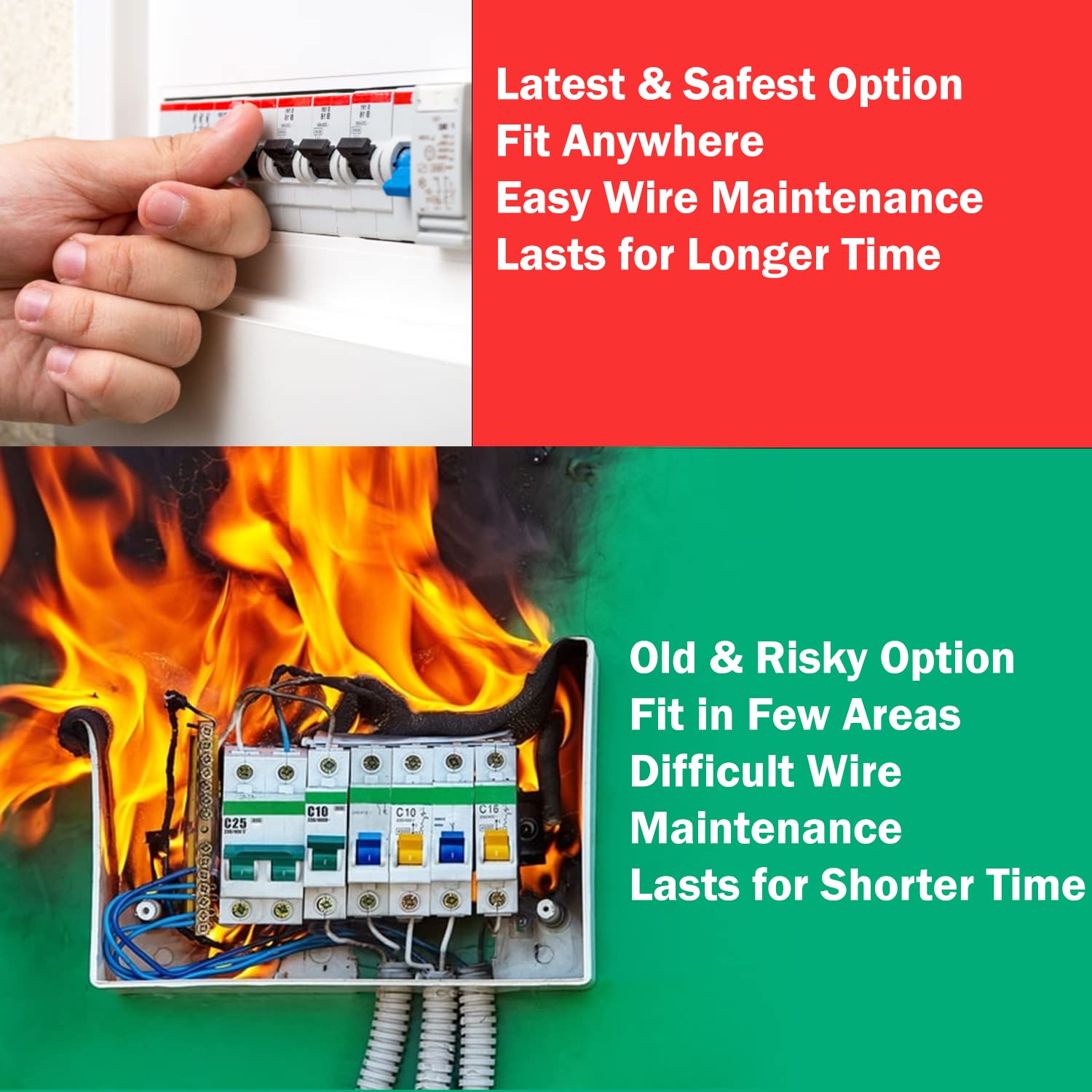 Buy Klick 4 Way MCB Distribution Board, Single Door Miniature Circuit