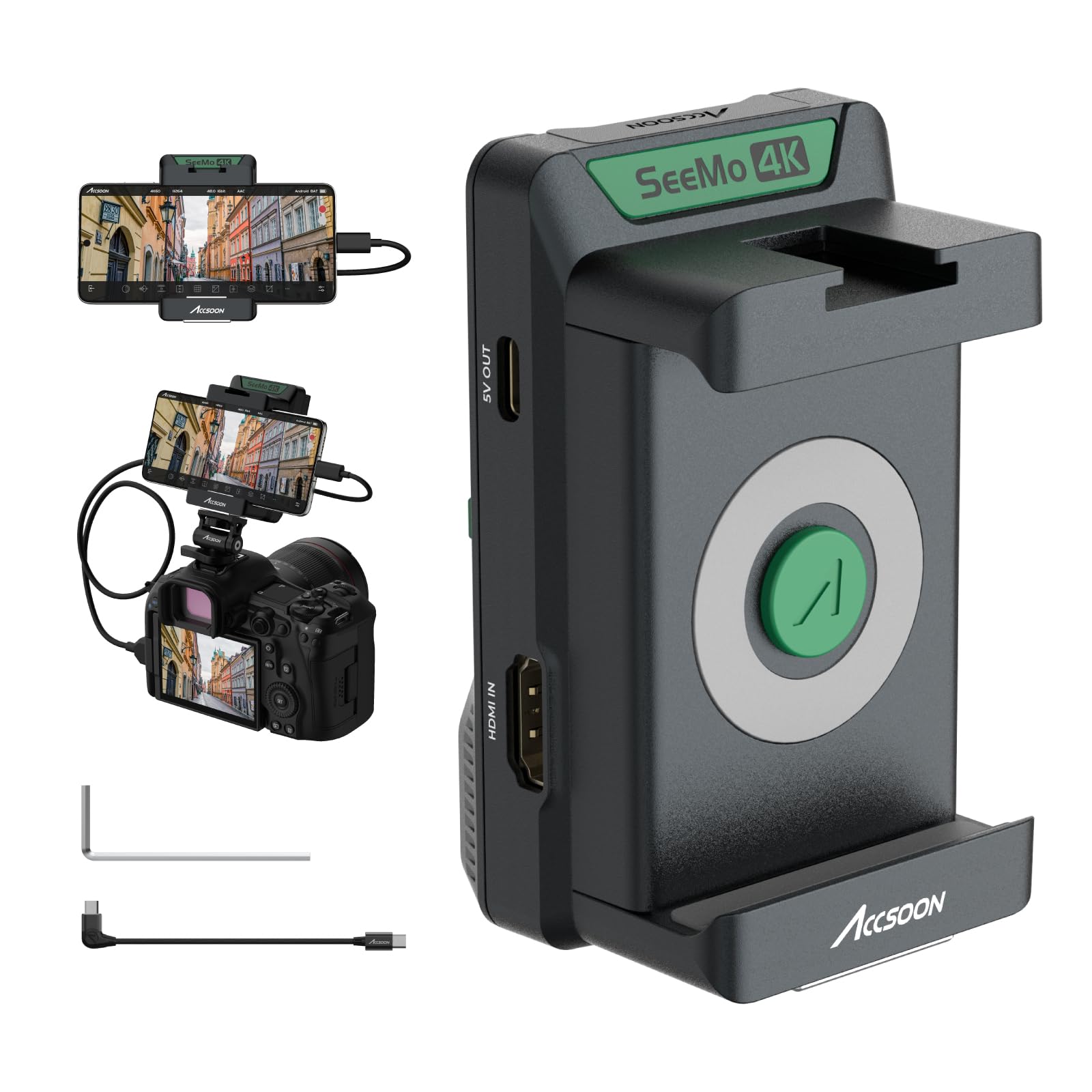 Amazon.com: Accsoon SeeMo 4K for Android HDMI Adapter, 4K 30fps