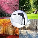 Neouth Waterproof XL Bicycle Cover, Outside Bikes Storage Covers Rain Sun UV Dust Wind Proof Mountain Bicycle Covers Road Electric Bike Cover Hybrid Bike Cover with Lock Hole gallery image