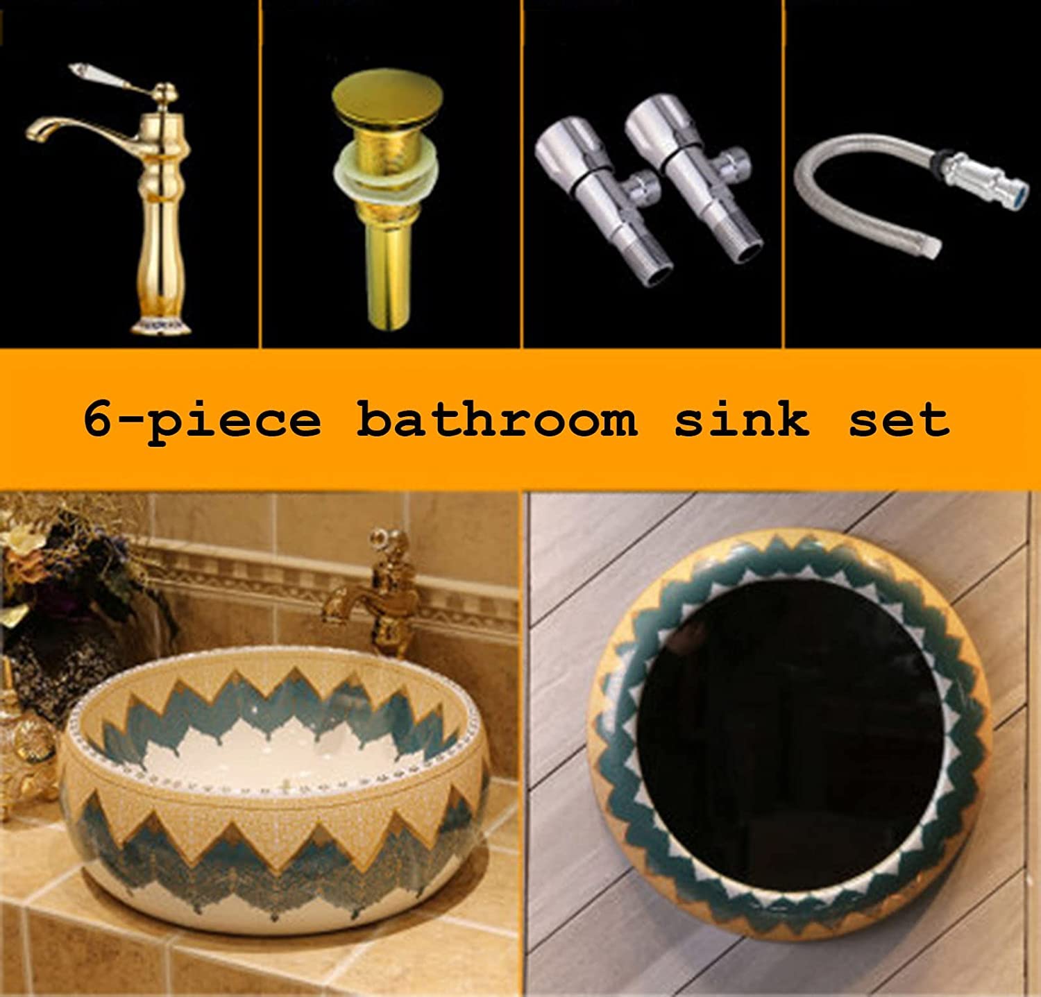 Ceramiczna Umywalka Łazienkowa, Umywalka Ceramiczna, Szafki Łazienkowe Nablatowe, Umywalka W Stylu Europejskim, Ręcznie Malowana Umywalka Nablatowa, Umywalka Z Lustrem, O