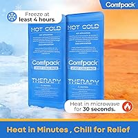 Vista 9 de Bolsas de hielo suaves para lesiones reutilizables, flexibles de doble cara calientes y frías, bolsas de hielo de gel para lesiones, dolores