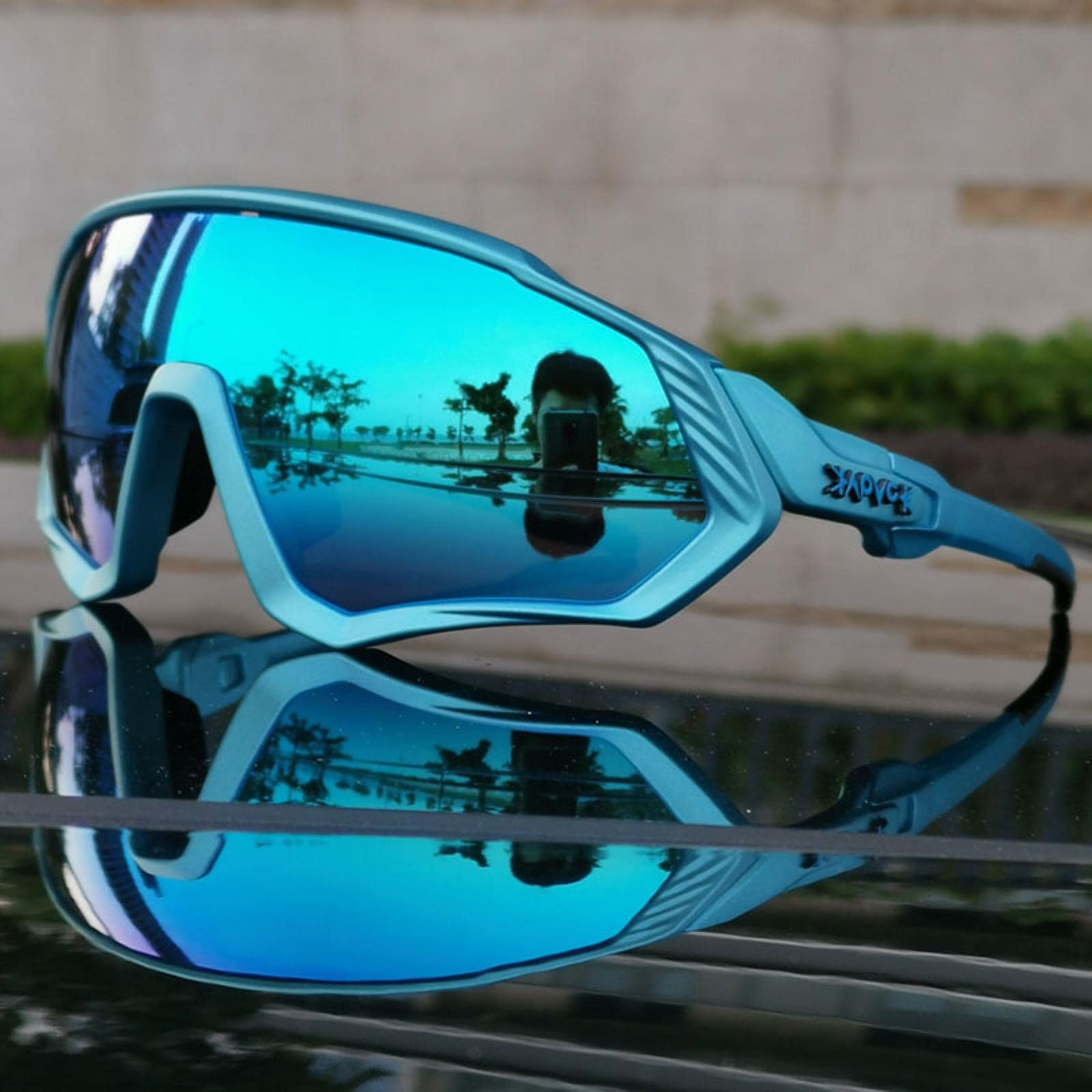 6 Soczewek Fotochromowych Polaryzacyjnych Okulary Rowerowe Męskie Damskie Sportowe Gogle MTB
