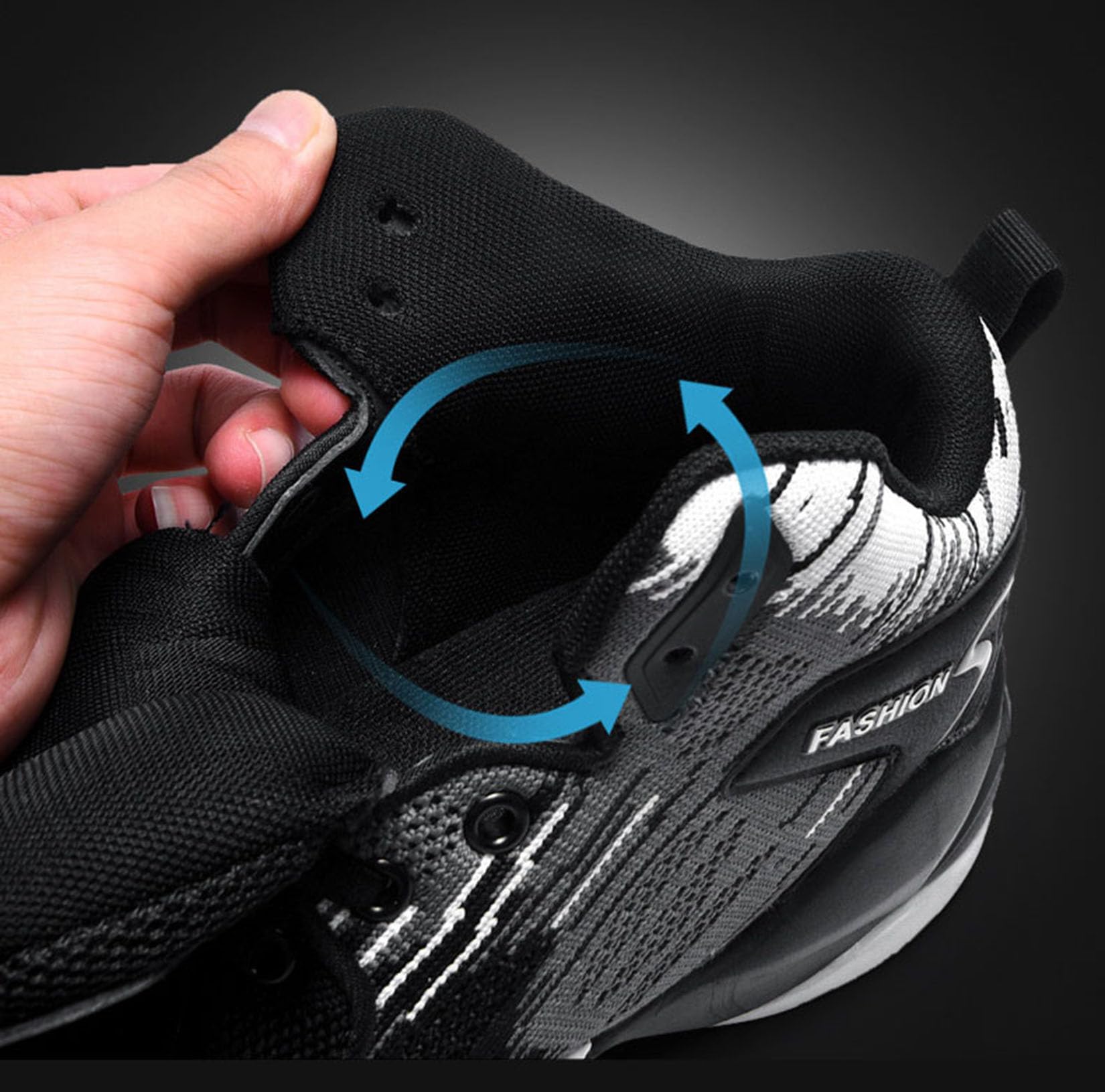 Buty do koszykówki męskie buty do koszykówki latające tkane oddychające lekkie buty sportowe buty treningowe (44 EU, Q3)