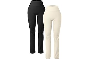 Women's Workout Sets for Curvy Women, Ribbed Seamless Yoga Pants and Sports Bra Set