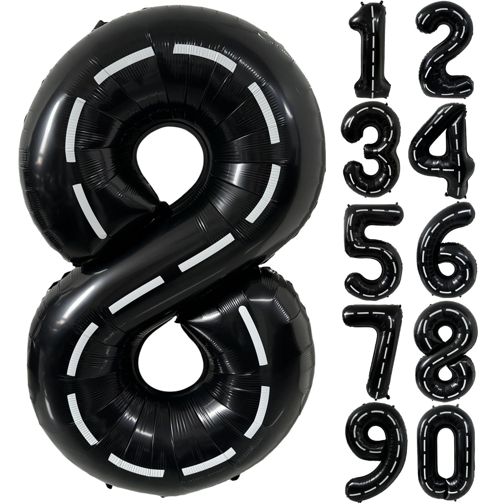 Red 0 balloon 40 Inch Giant Helium Foil Number 0 to 9 Red Balloon Birthday Wedding Party Digital Decorations (Number 0) — view 23