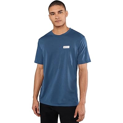 Мужская рубашка RVCA Icon Short Sleeve Tee dark denim
