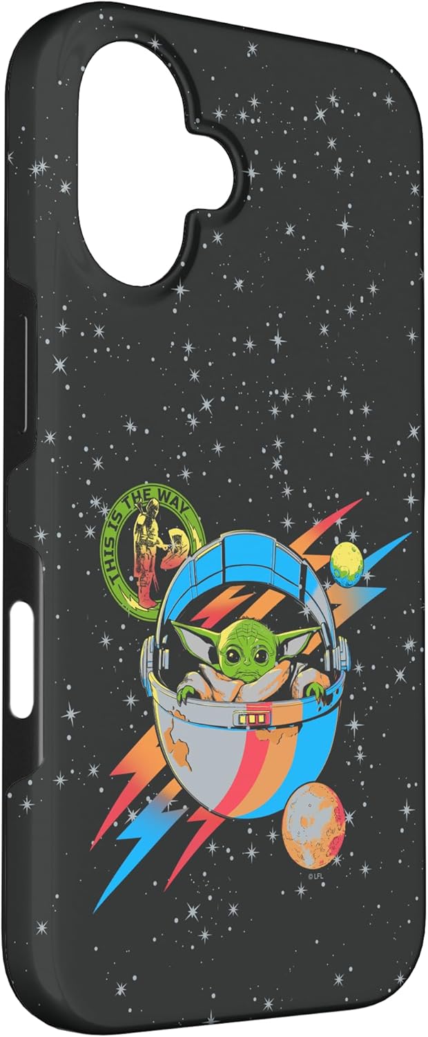 iPhone 16 Star Wars The Mandalorian Grogu The Child Galactic Vintage Case