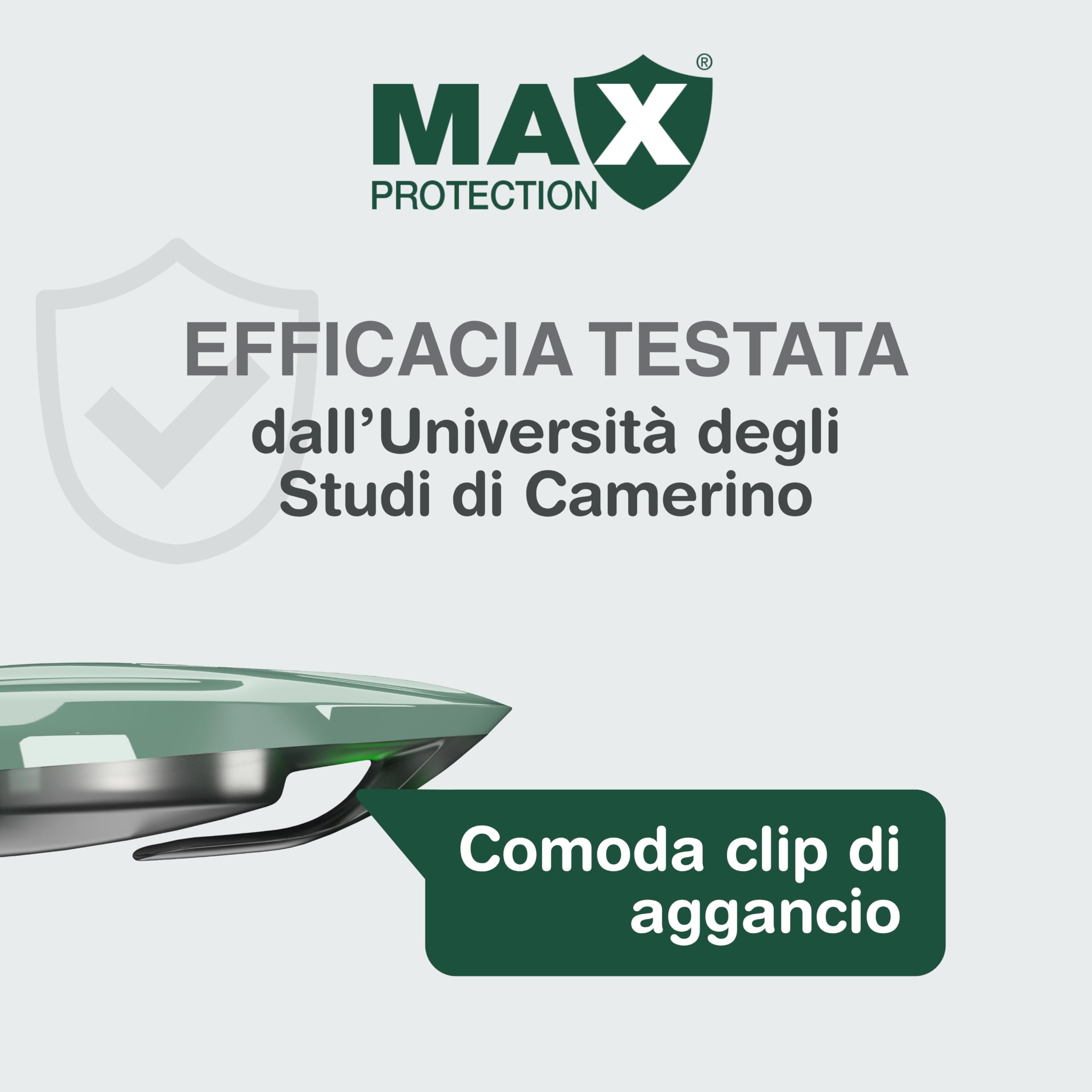Colpharma Antizecche e Pulci Ultrasuoni Trekking per Persone – Dispositivo Repellente Portatile