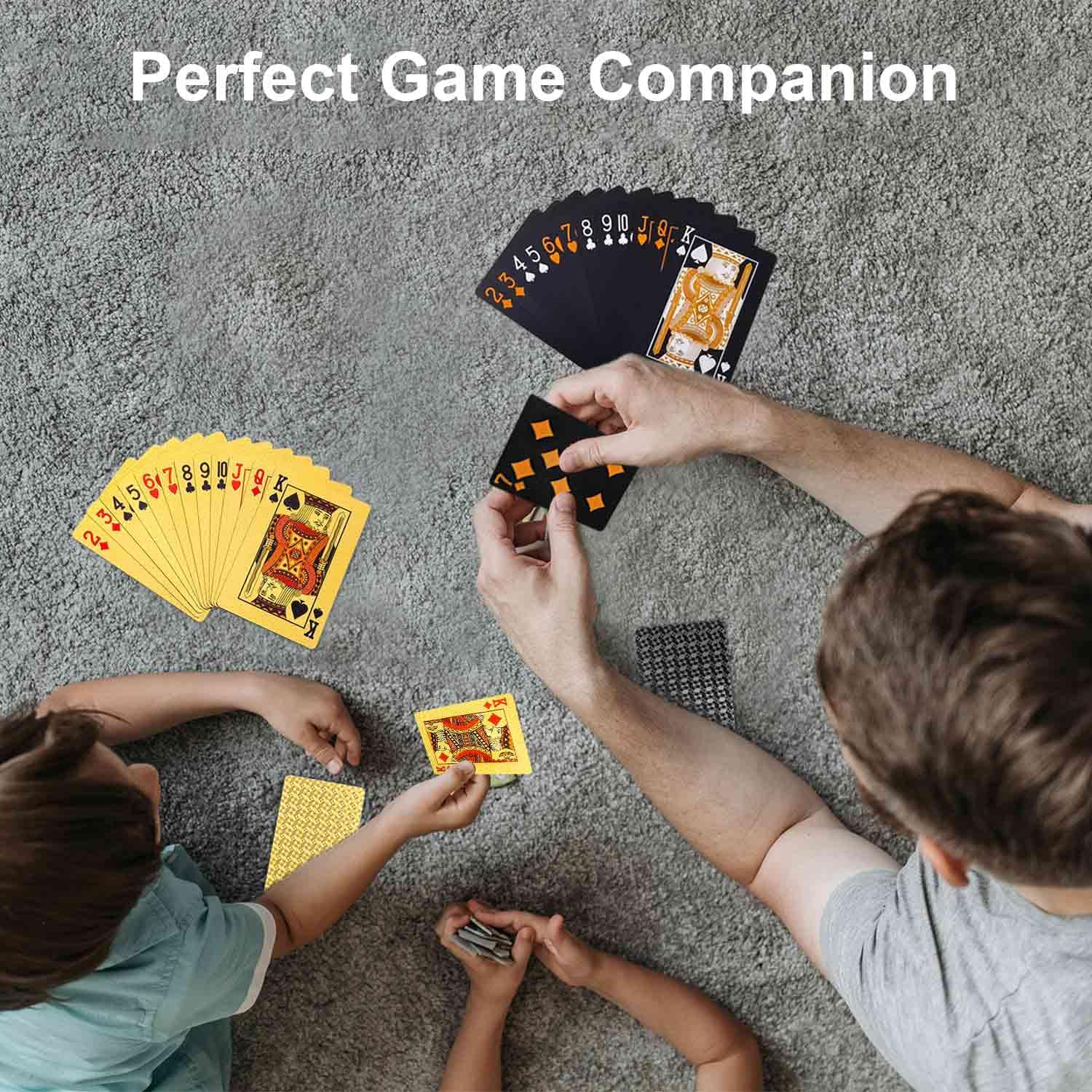 Plastikowe Karty do Gry 2 Sztuki, Wodoodporne Karty do Pokera, Profesjonalna Talia Kart, Czerwone Standardowe Talie Kart do Gry w Texas, Go Fish, Hearts, Blackjack, Canasta Gry Karciane