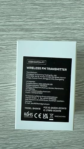 Miniatura 8 de Adaptador Bluetooth para coche  octeso FM transmisor Bluetooth cochereproductor de músicakit de coche para carga rápida PD&QC3.0 de 48 W, llamadas