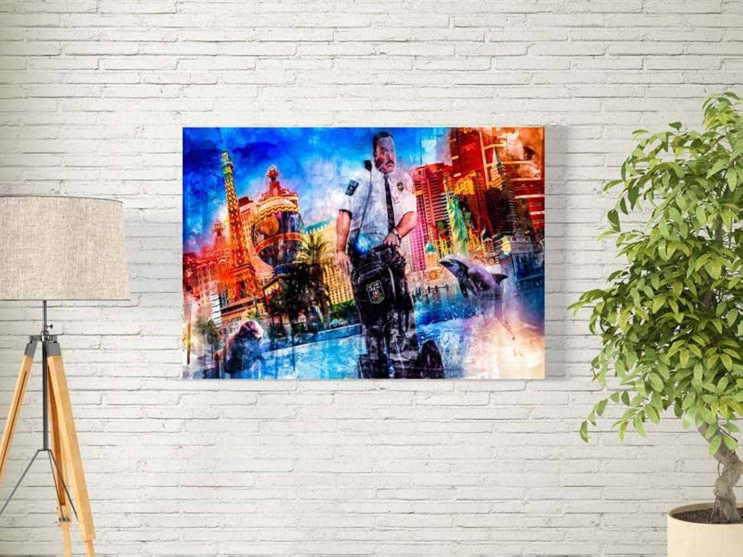 BPA Paul Bl Mall Cop 2 Wall Art for Decoration easy to hang, 45x70cm, 1Pcs