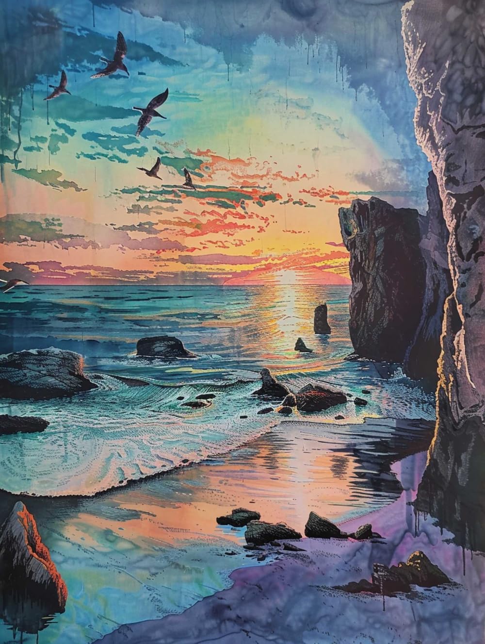 amazon-co-jp-14ct-cross-stitch-pattern-print-ocean-sunrise-landscape-needlepoint-count-kit-embroidery-kit-arts-and-crafts-for-home-decor-60x80cm-hobbies