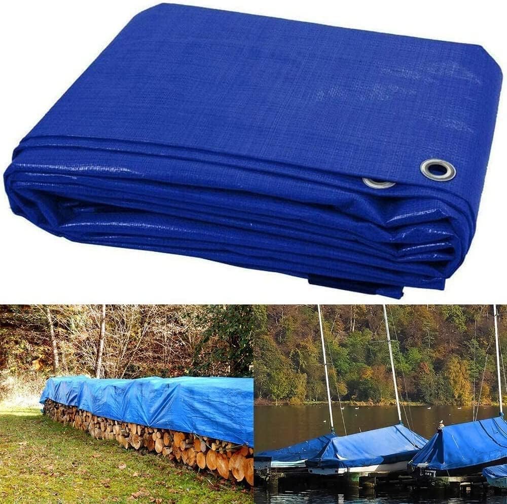Heavy Duty Tarpaulin Waterproof Cover Tarp Tent Sheet for Camping Caravan Boat Car Picnic Outdoor Furniture Wood Covering with Strong Eyelets (12ft x 18ft) Heavy Duty Tarpaulin Waterproof Cover Tarp Tent Sheet for Camping Caravan Boat Car Picnic Outdoor Furniture Wood Covering with Strong Eyelets (12ft x 18ft)