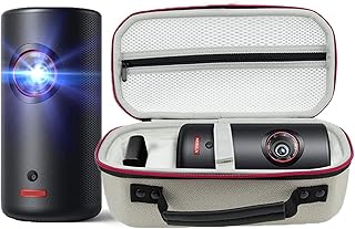 Hard Case for Nebula Anker Capsule 3 Projector, EVA Hard Storage Bag for Nebula Anker Capsule 3 Laser 1080p Mini Projector 360° Protective Travel Carrying Box (Grey)