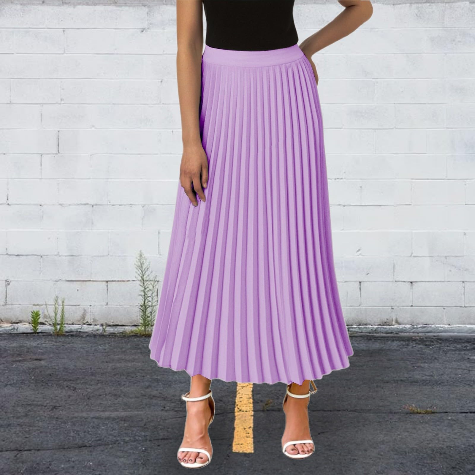 Générique Robe Femme Cocktail Cérémonie Élégante Grande Taille Manches Ballon Col Rond Robe Longue Fluide Ceinturée Automne A29