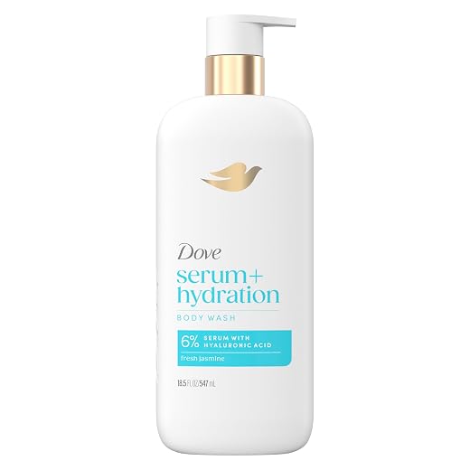 Body wash actively drenches dry skin dryness repair 6% hydration sierum with hyaluronic acid 547 ml