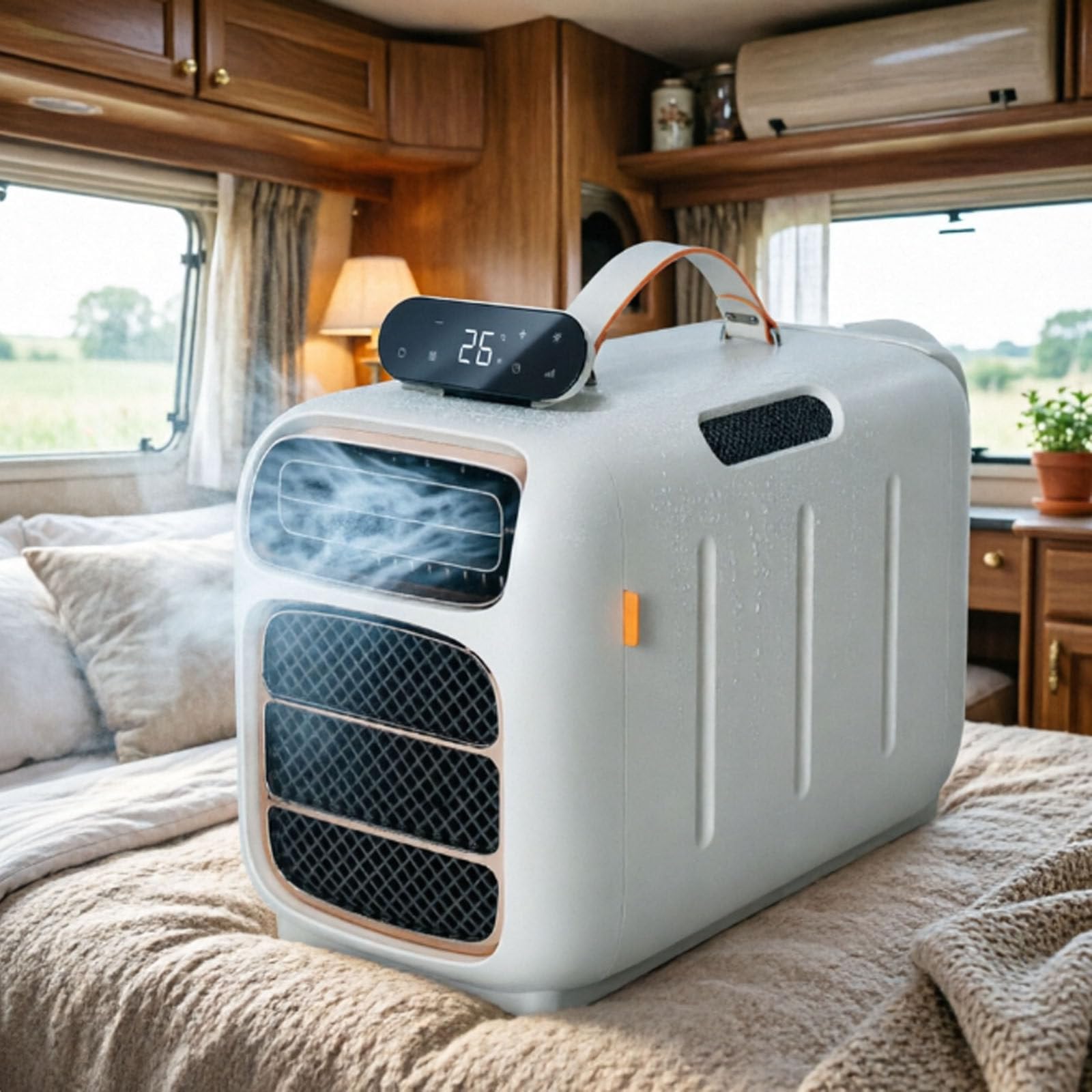 Mothdust One Color 4700 Btu Portable Air Conditioner Camping Ac Unit Twin Hose Tech