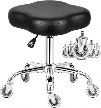 Rolling Stool with Wheels, Heavy Duty 450 lbs Capacity