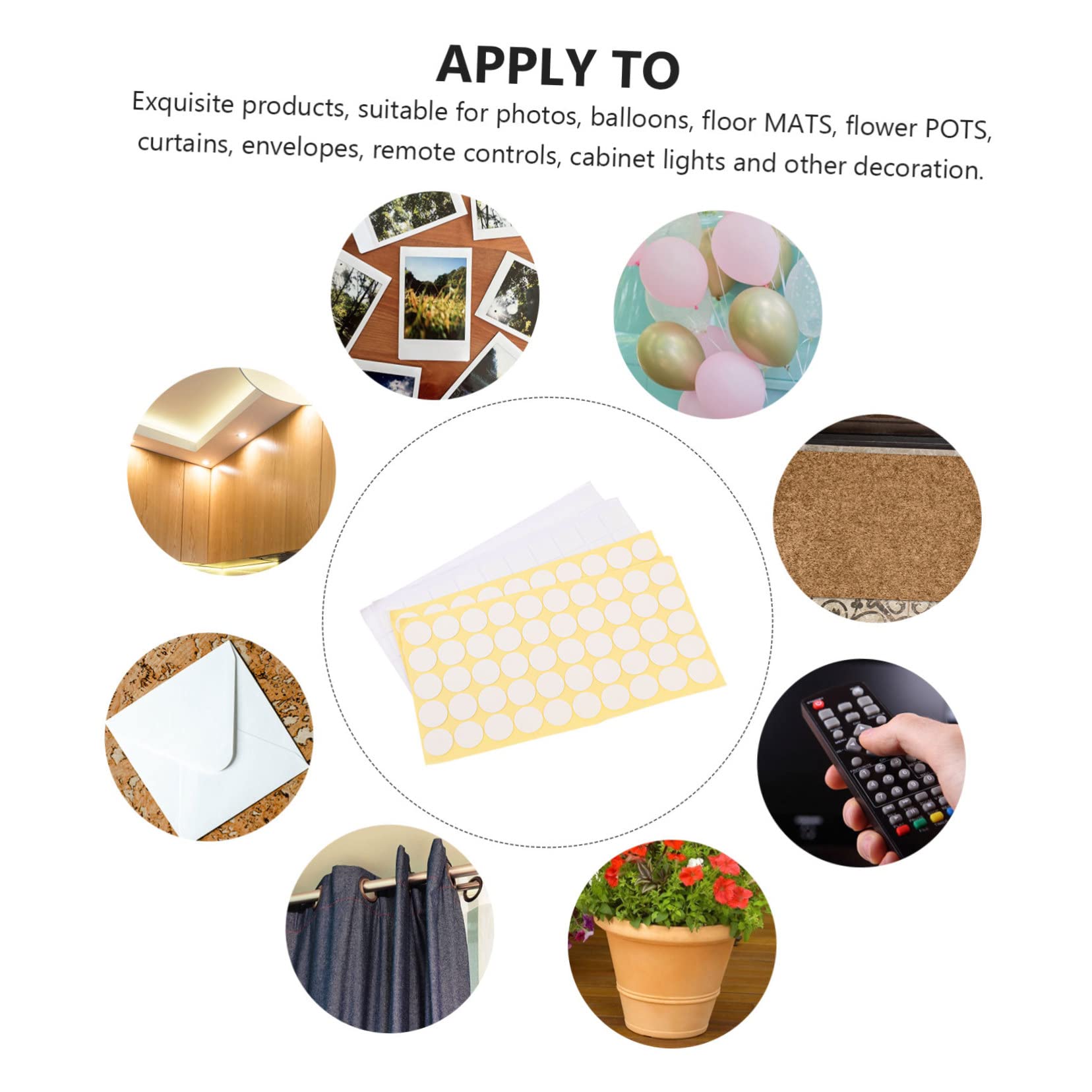 100 Pastilles Adhésives Double Face Rectangulaires – Forte Adhérence, Transparentes, Amovibles Pour Décoration