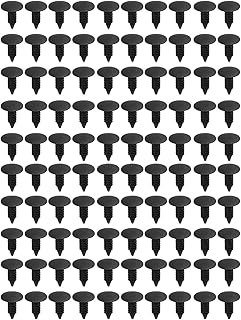 lifcasual Clipes de rebite de fixação de plástico e retentor de proteção de pára-choque 100 peças de nylon Clipes de rebite de fixação de pára-choque Clipes de carroceria automática