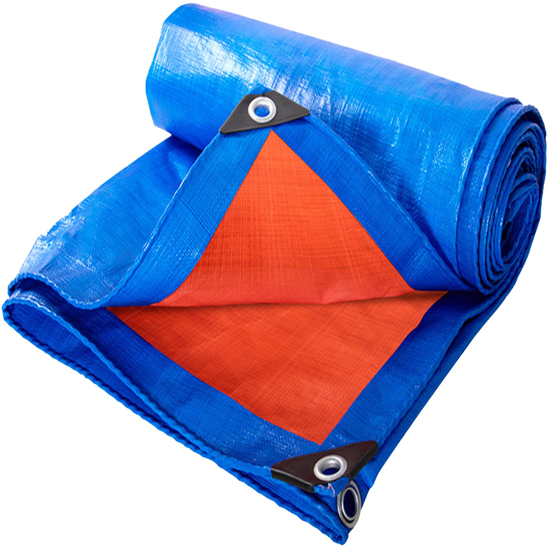 Tendone da Esterno Impermeabile 240 x 380 cm Telo Copritutto Multiuso 160 G M², Antipolvere, Antipioggia Grandi Dimensioni Multiuso per Campeggio, Piscina, Auto, Blu