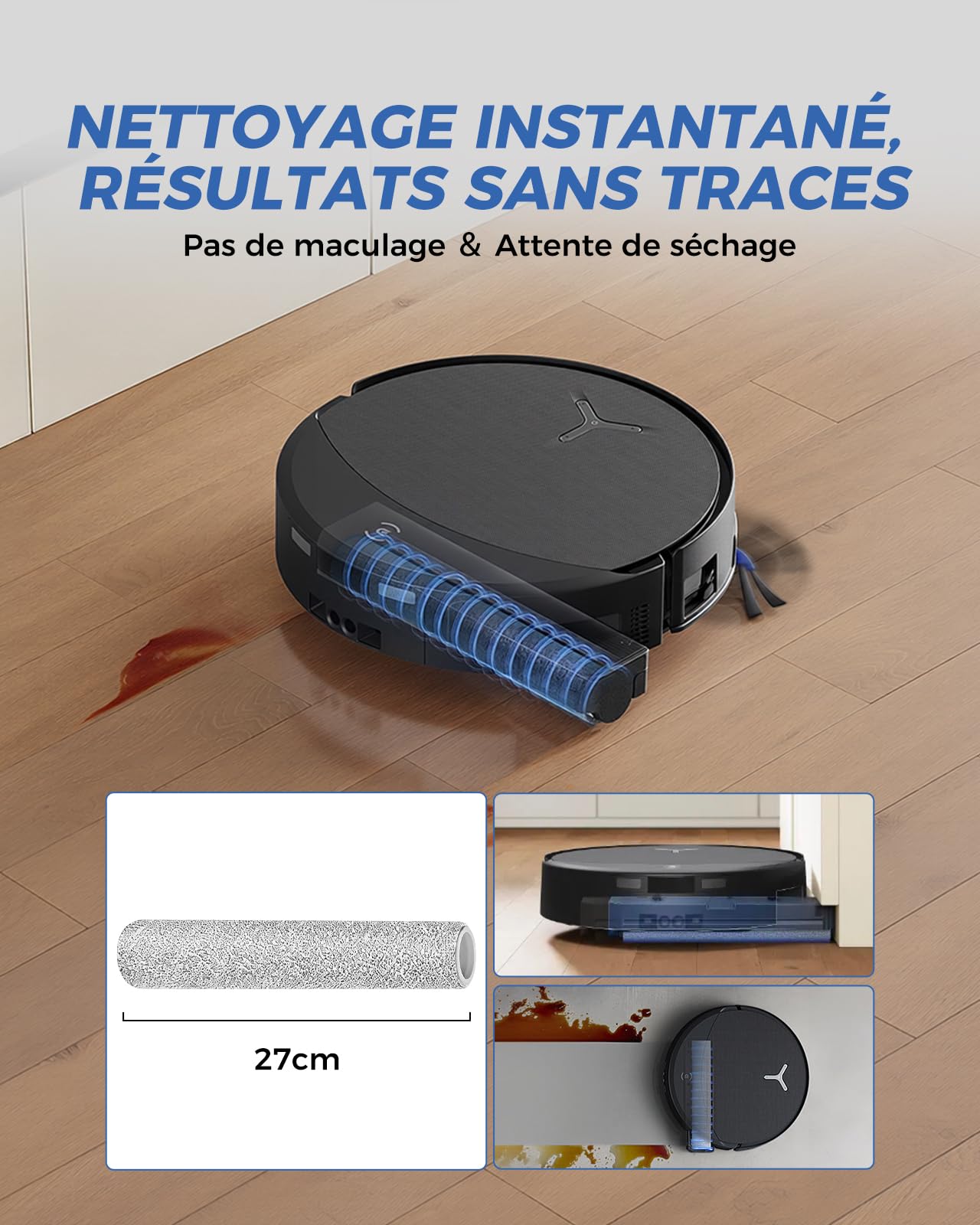 Yivy T90 Pro Omni Accessoires pour ECOVACS DEEBOT T90 Pro Omni/T90 Omni/X12 Pro Omni, 23 Pièces de Rechange pour ECOVACS T90: 1 Brosse Principale, 2 Brosse à Rouleau, 5 Sacs à Aspirateur, 6 Filtres