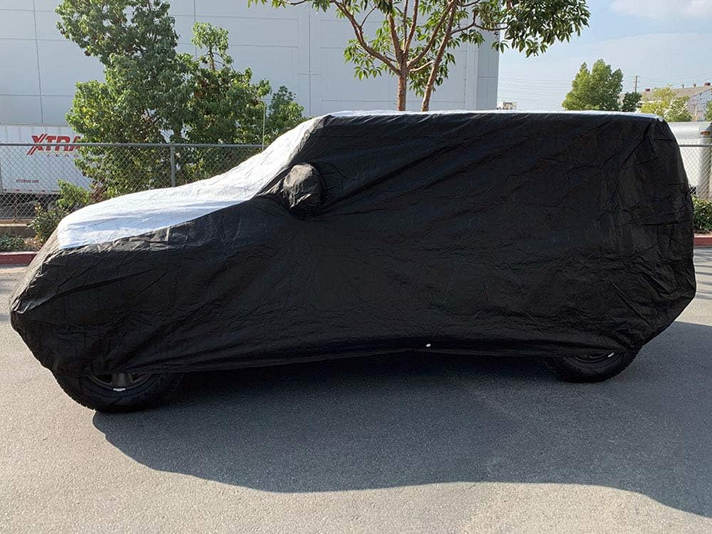 Tuxcover Custom Fits for 2007-2023 Jeep Wrangler JK JL 2 Door Sport Rubicon Car Cover All Weatherproof Multi Tyvek Covers