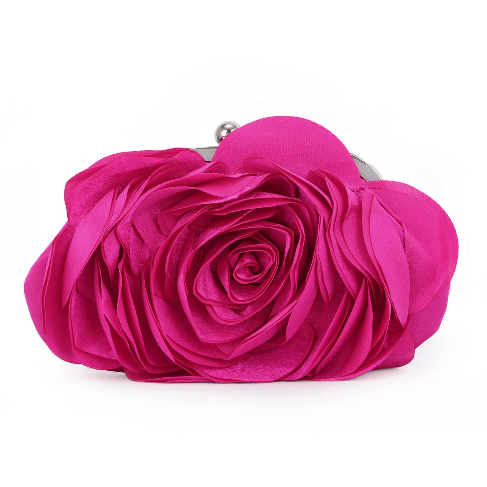 Jywmsc Vrouwen Bloemen Clutch Handtassen Satijn Bloem Avondtas Party