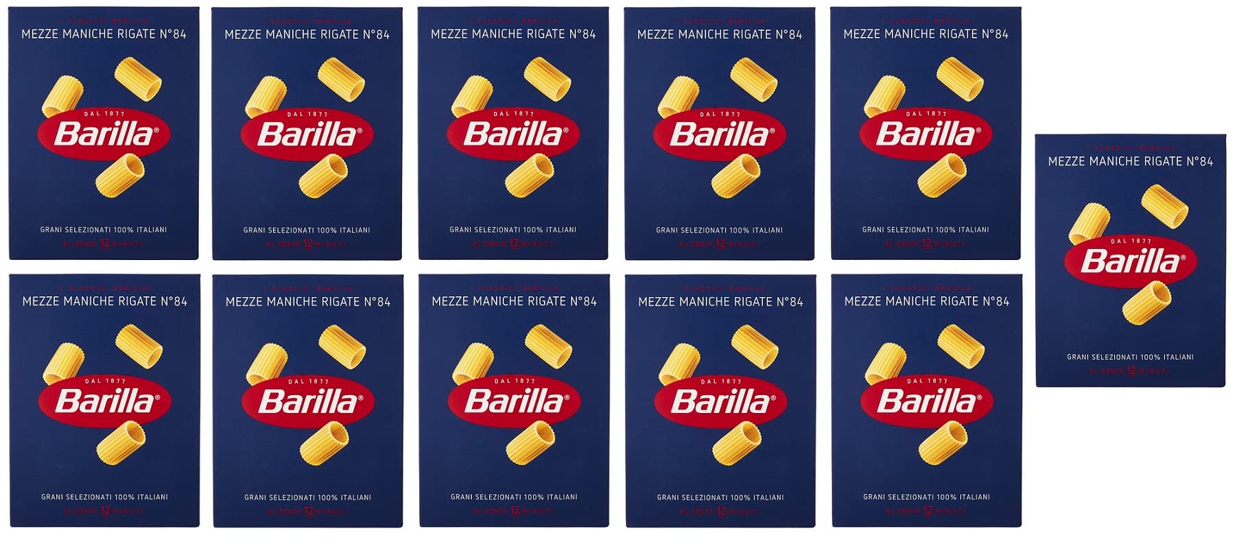 Barilla Mezze Maniche Rigate N. 84 11 x 500 g = 5500 g