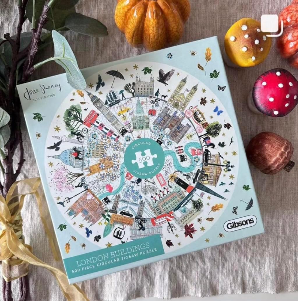 London Buildings 500 Piece Jigsaw Puzzle | Sustainable Puzzle for Adults | Premium 100% Recycled Board | Great Gift for Adults | Gibsons Games