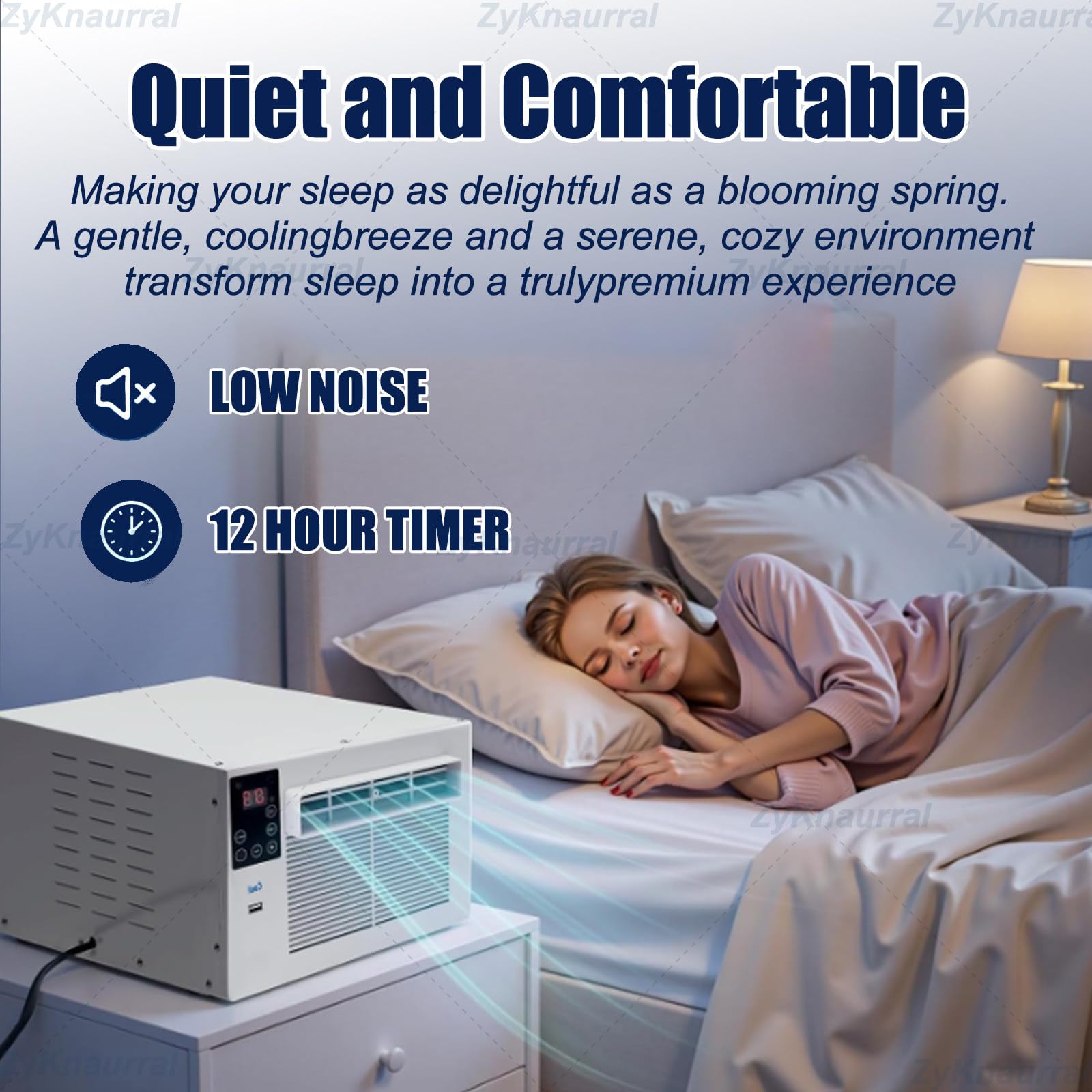 Combinado De Deshumidificador Y Aire Acondicionado Para Habitaciones Hasta 3-5 M², Unidad Aire Acondicionado Portátil, Mini Ventilador Móvil Silencioso Para El Dormitorio, Viviendas Alquiler