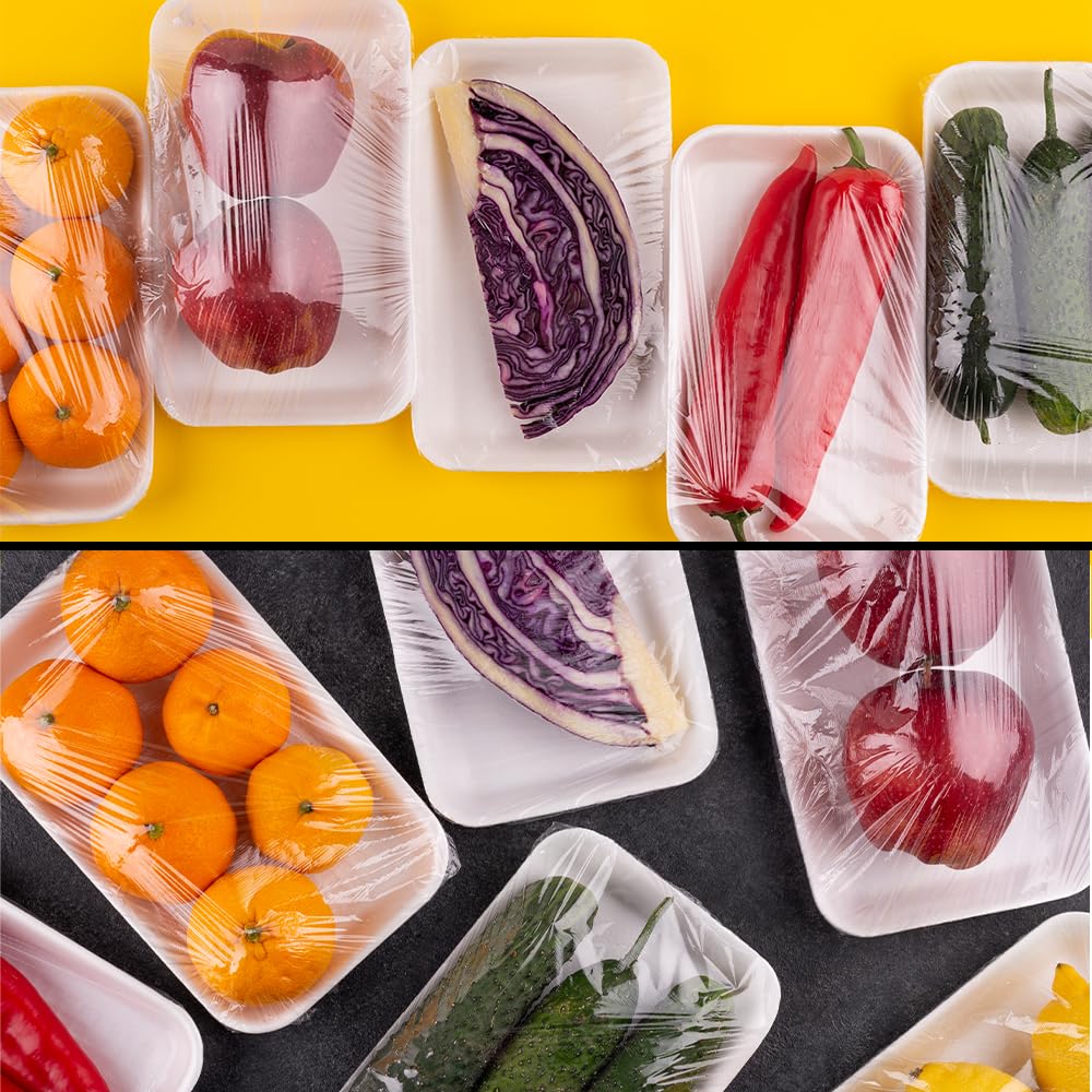 GM 3 ROTOLI Pellicola Trasparente per Alimenti 29,5cm x 300mt con Seghetto. Avvolgi, Cucina e Conserva con Cura gli Alimenti. Pellicola Trasparente di Qualità
