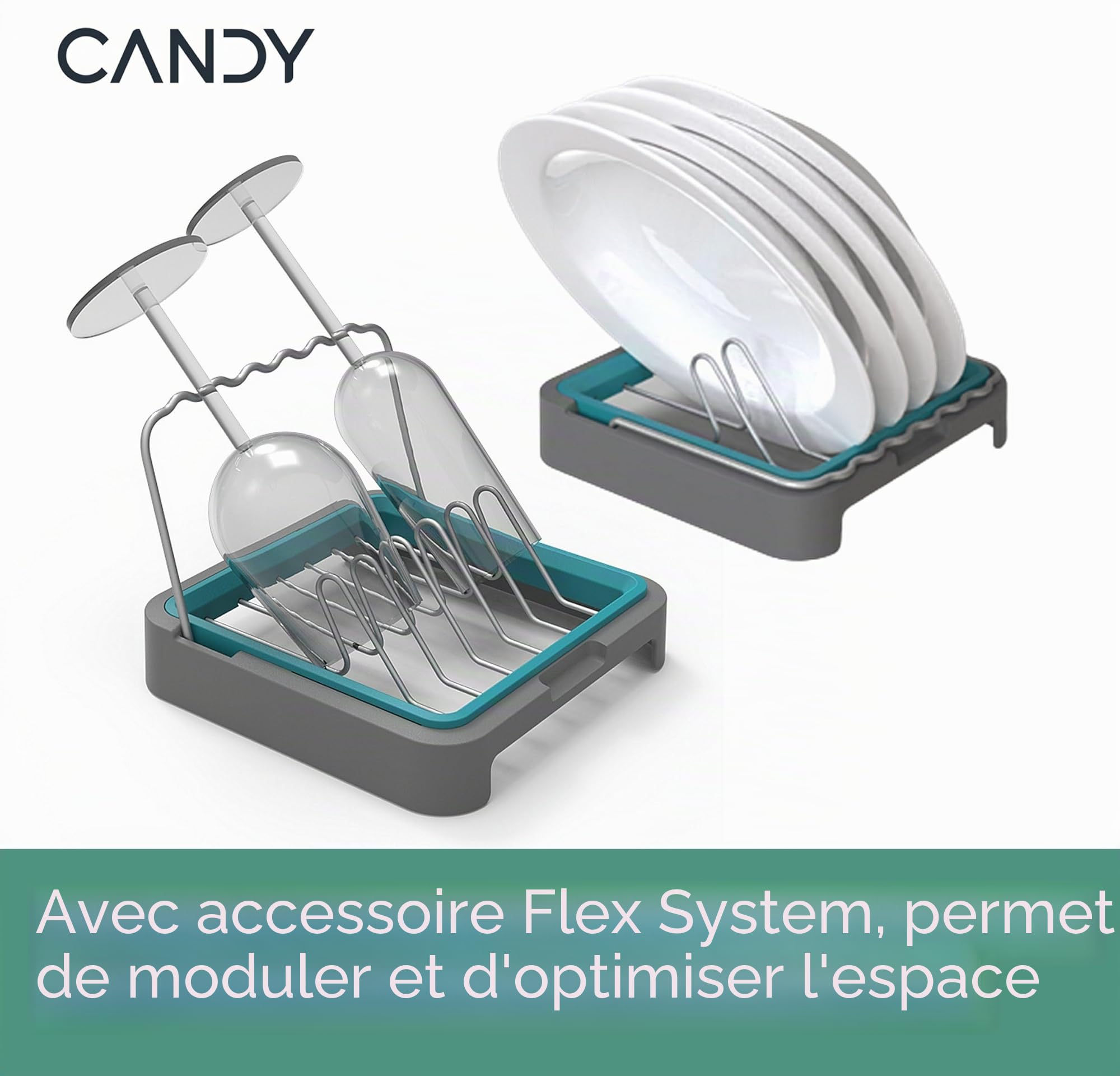 Candy Rapido' CP 8F9FFW Lave-vaisselle compact, 8 enveloppes, 8 programmes, lavage et séchage de 190 cm, premier choix, HxLxP 59,5 x 50,1 x 55 cm, blanc [Classe énergétique F]