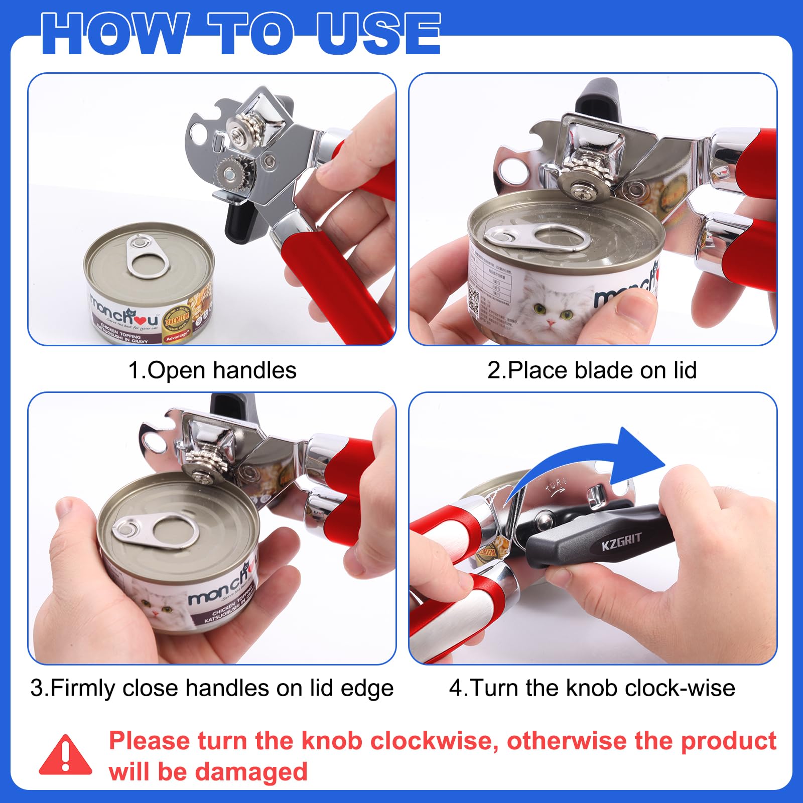 Apriscatole Manuale Dachiy 2 Pezzi - Multifunzione 4-in-1 E Apribottiglie 5-in-1, Per Anziani E Chi Ha Difficoltà
