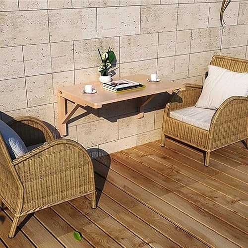 Miniatura 58 de MM MELISEN Mesa plegable montada en la pared, de madera blanca de 37.4 x 21.6 pulgadas, ahorro de espacio, para lavandería, cocina, dormitorio. Se