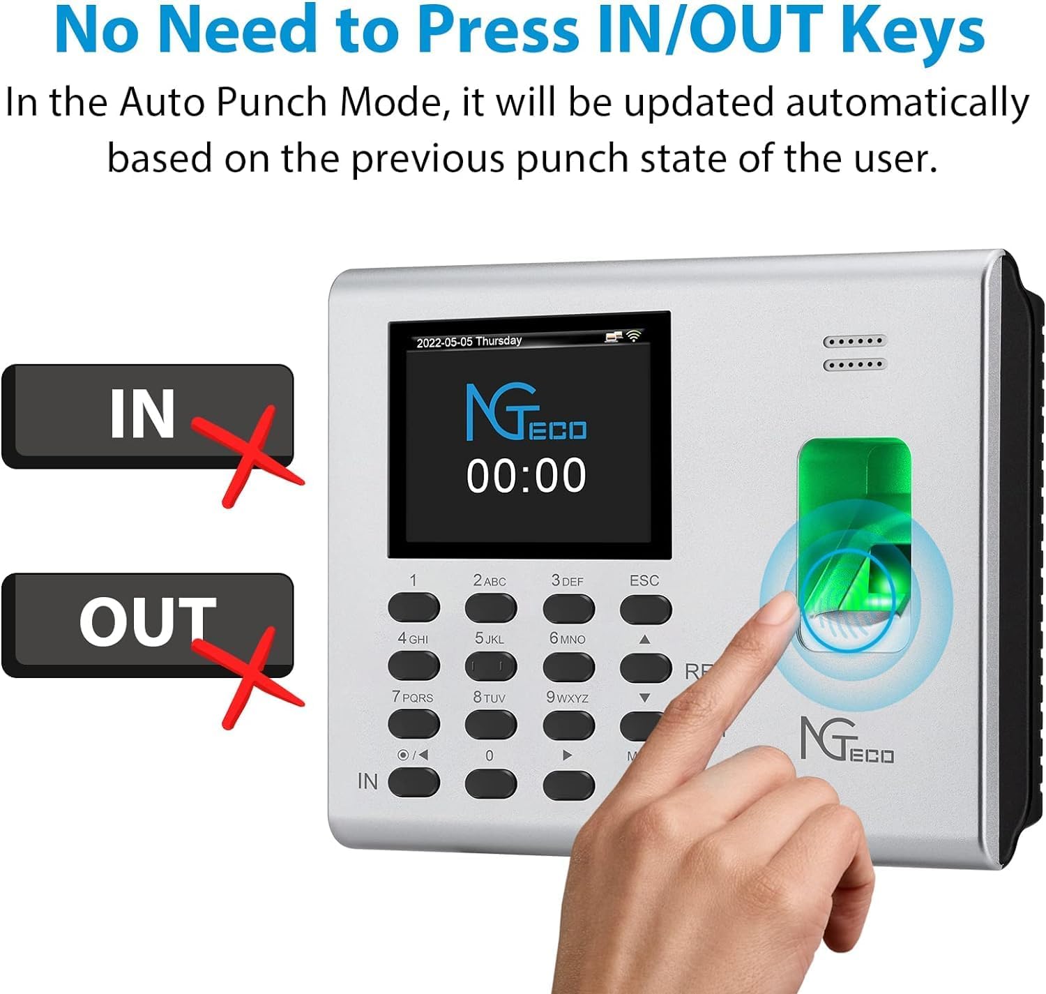 Automatic Punch In/Out Feature