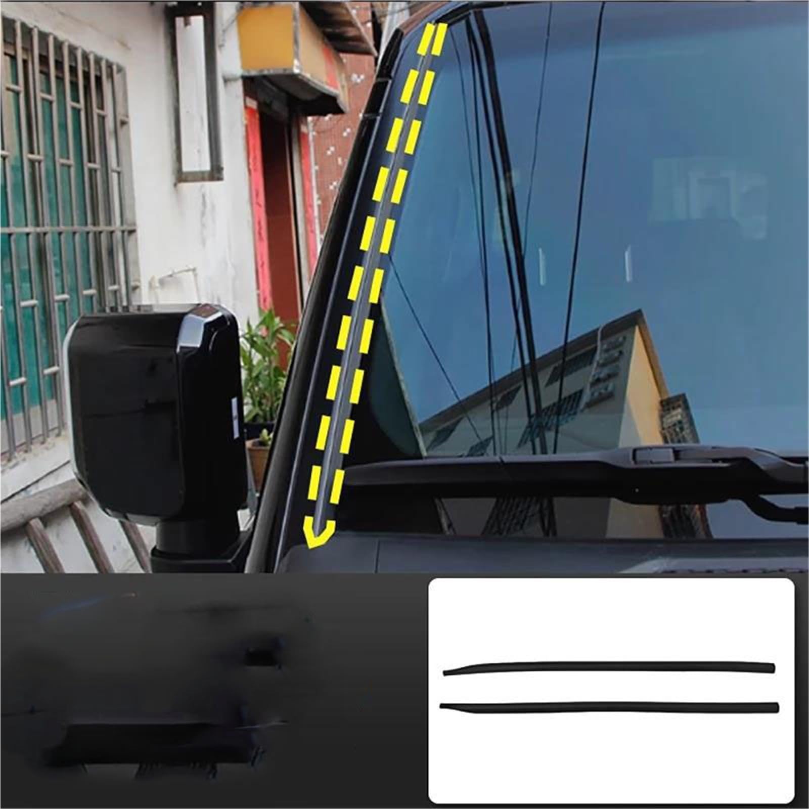 Porta Auto Guarnizioni per porte Per Toyota Per Prado Per LC250 2024 2025 Strisce Di Gomma Sigillanti Per Parabrezza Auto