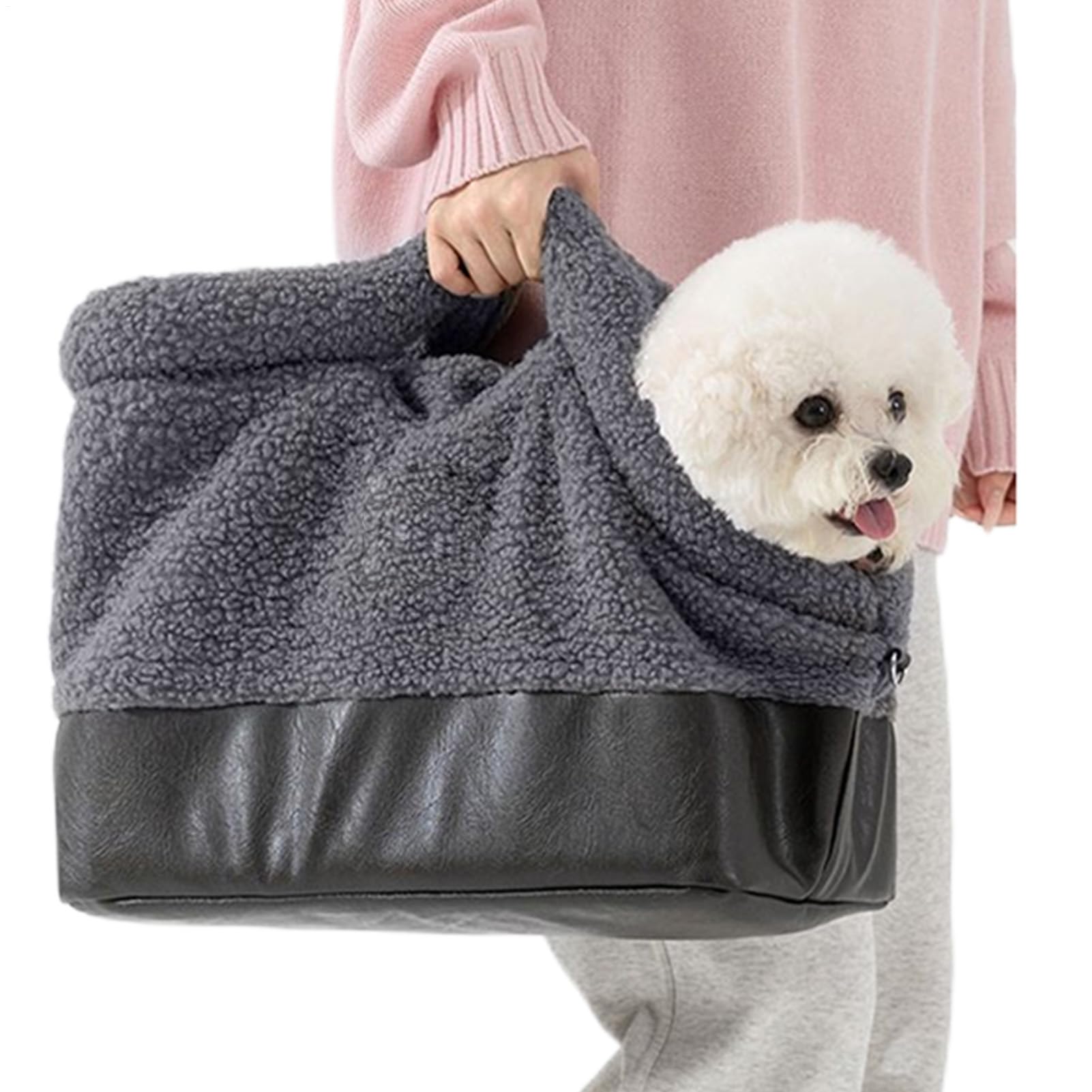 Cage de transport imperméable pour chien de petite taille avec harnais