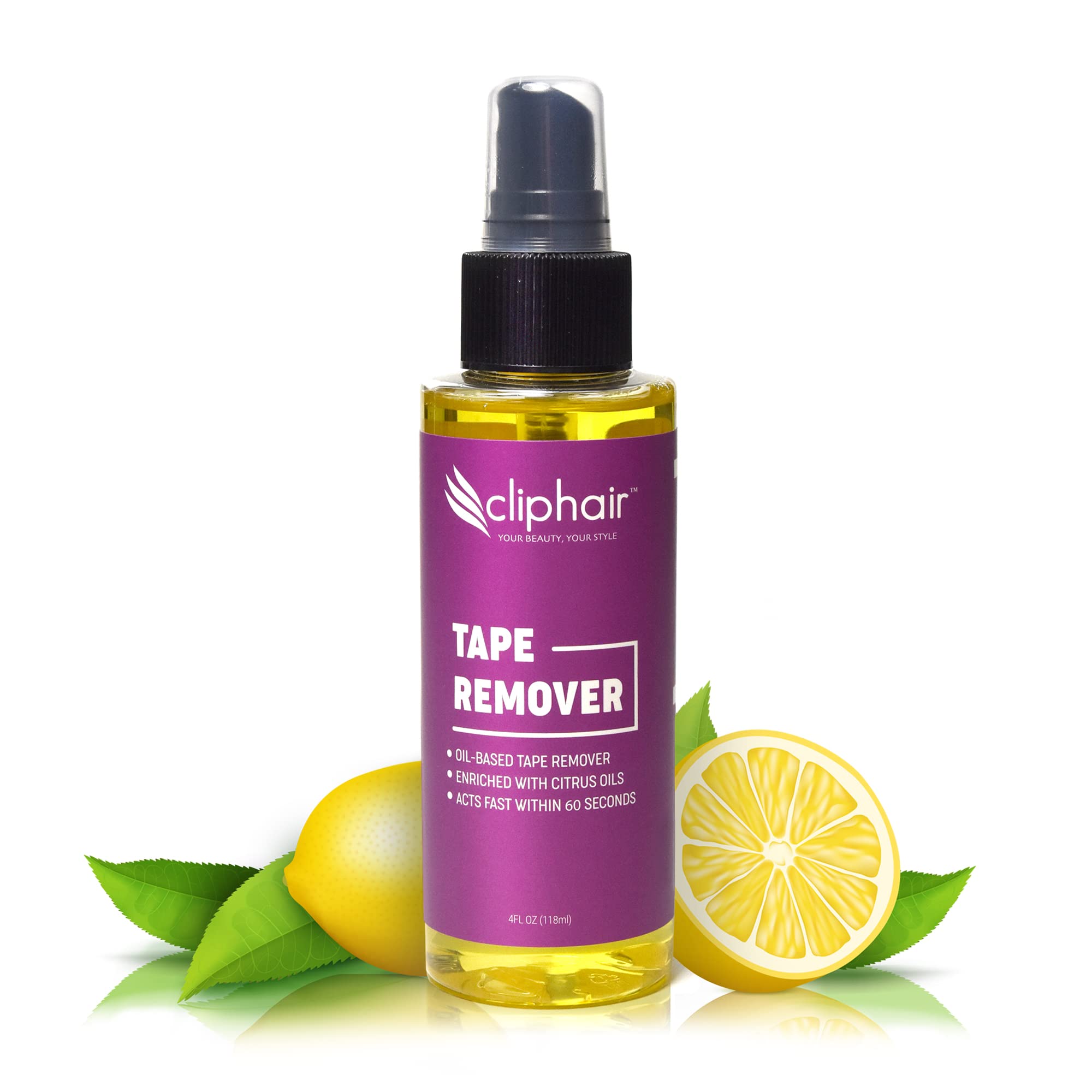 Cliphair Tape Hair Extensions Remover 118ml, Easy to Use Tape Remover Hair Extensions 4 FL oz, Citrus Oil Enriched Adhesive Tape RemoverCliphair Tape Hair Extensions Remover 118…