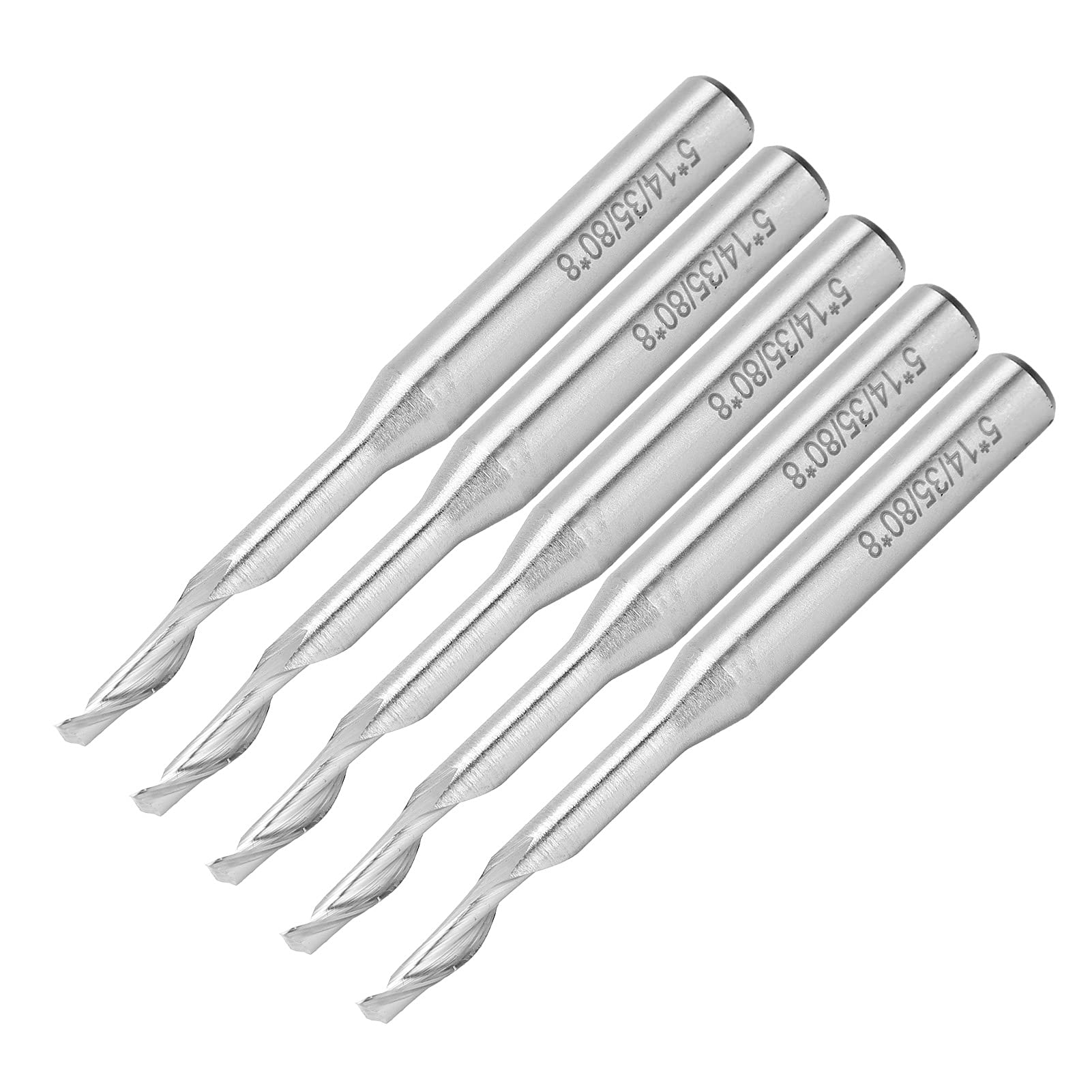 Fresa de Metal Duro de Tungsteno, Juego de 5 Piezas