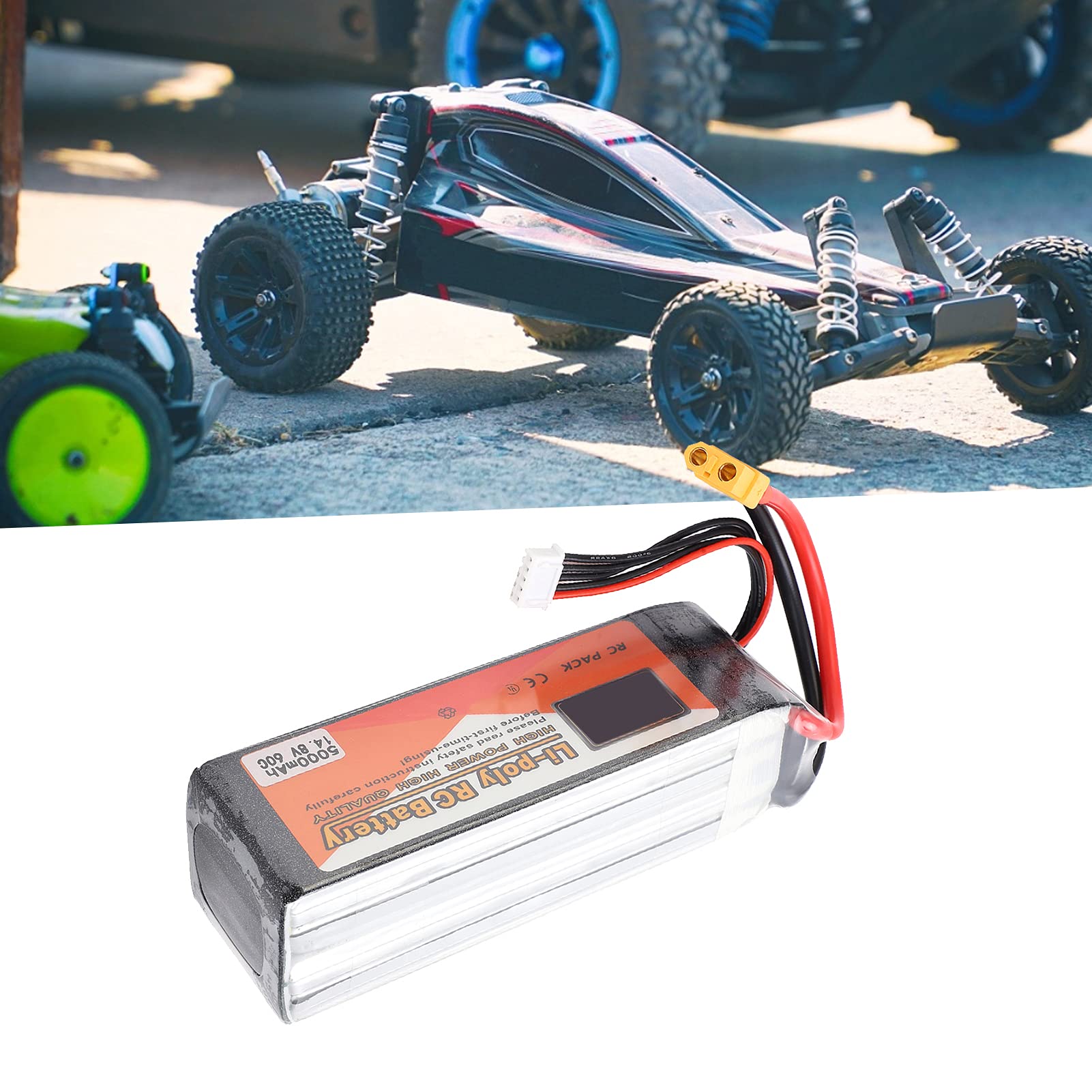 5000 MAh 4S Bateria Lipo 14,8 V XT60 Wtyczka RC Racing Drone Helikopter Samochód Łódź Bateria, Nadaje się do Zdalnie Sterowanych Dronów, Samochodów, Samolotów