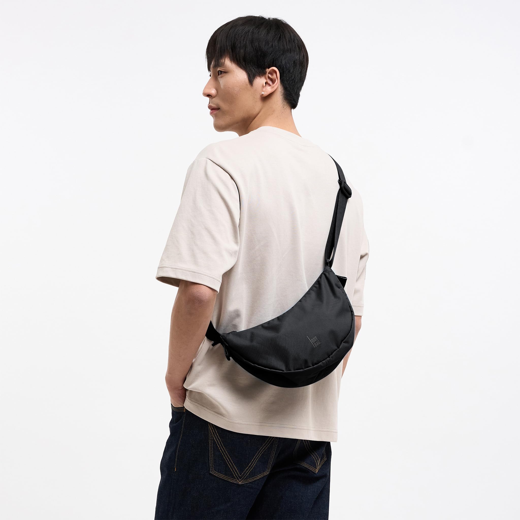 GOT BAG Moon Bag - Borsa a tracolla impermeabile a mezzaluna, elegante borsa a tracolla con tracolla regolabile
