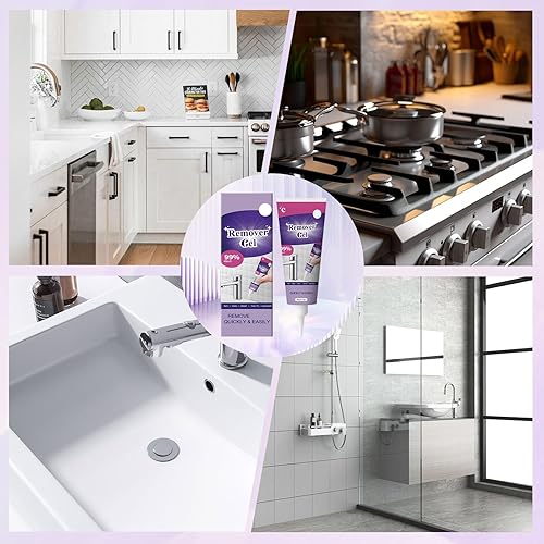 Miniatura 5 de Gel removedor de limpieza, potente gel de limpieza para el hogar, adecuado para espacios de azulejos de baño y cocina, altamente eficaz en