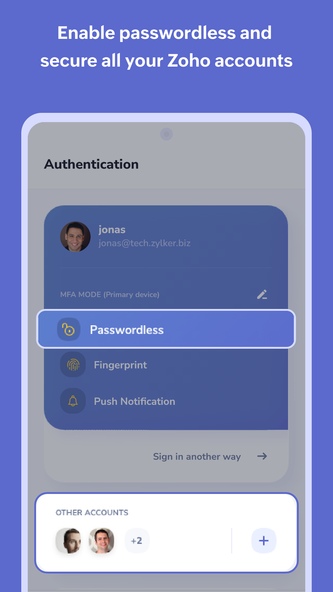 Zoho OneAuth - Authenticator - App on the Amazon Appstore