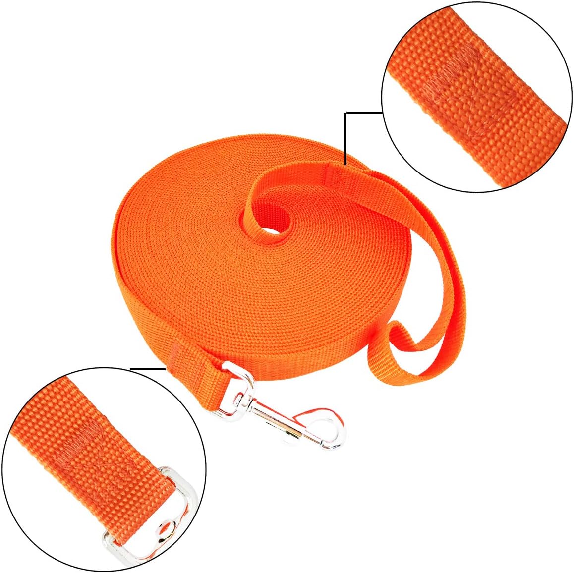 SALO Nylon Training Dog Leash for Small Medium Large Dogs 1 Inch Wide - Image 3
