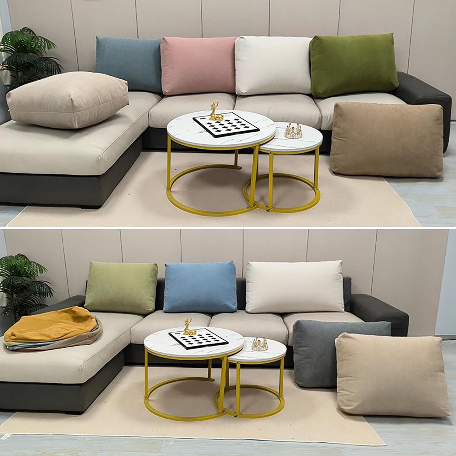 Cuscino da Lettura 80x50cm Schienale Divano Cuscino 70x50cm Singolo/Matrimoniale Cuscini Testata Letto Grande Supporto Lombare Cuscino Removibile per Letto, Divano, Tatami(A9,80x50x18cm)