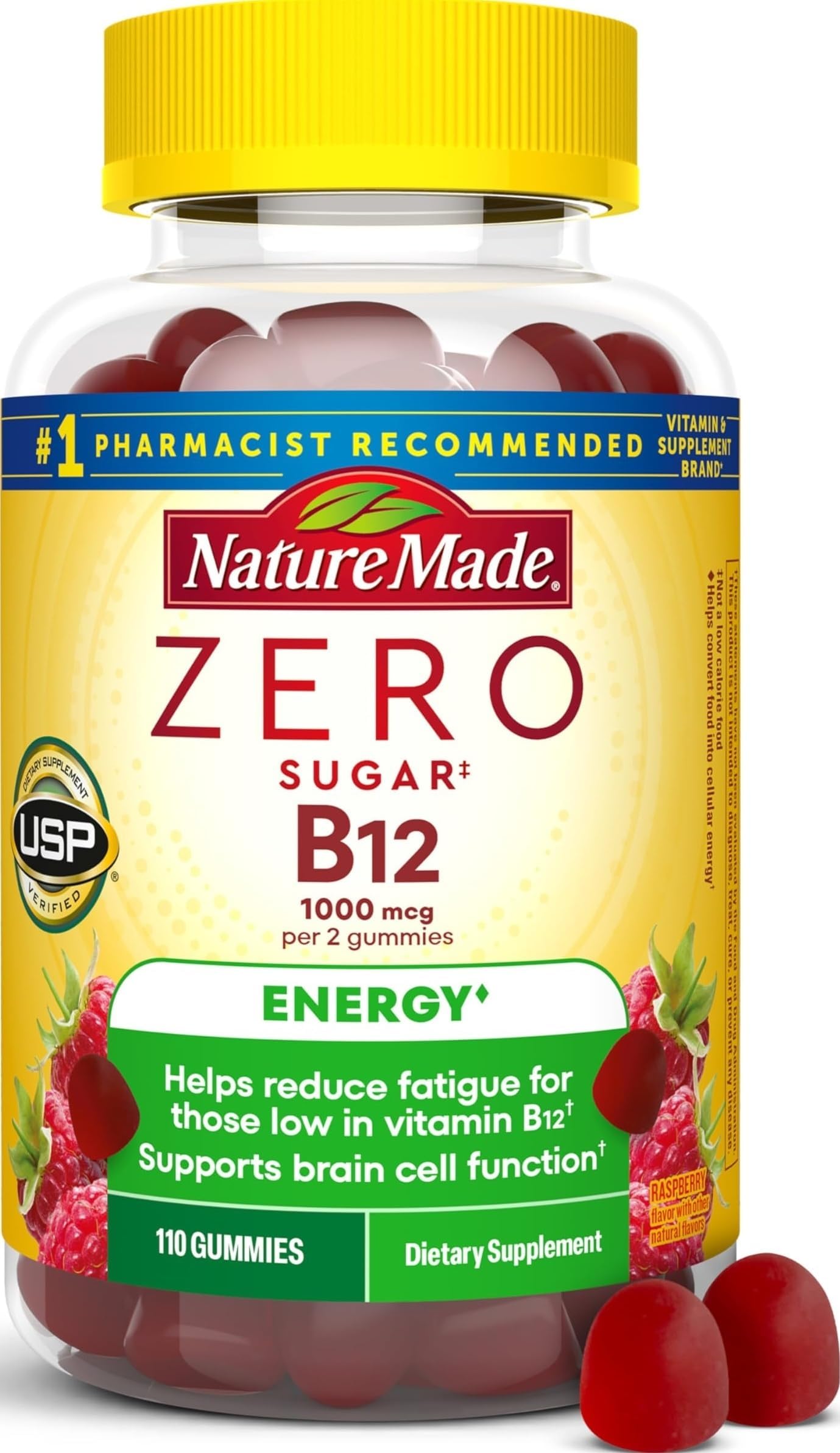 Nature Made Zero Sugar Energy B12 1000 mcg