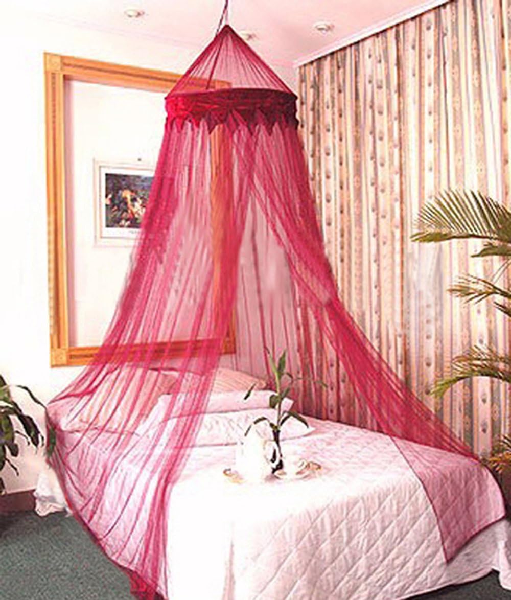 Burgandy Bed Canopy (Mosquito Net)